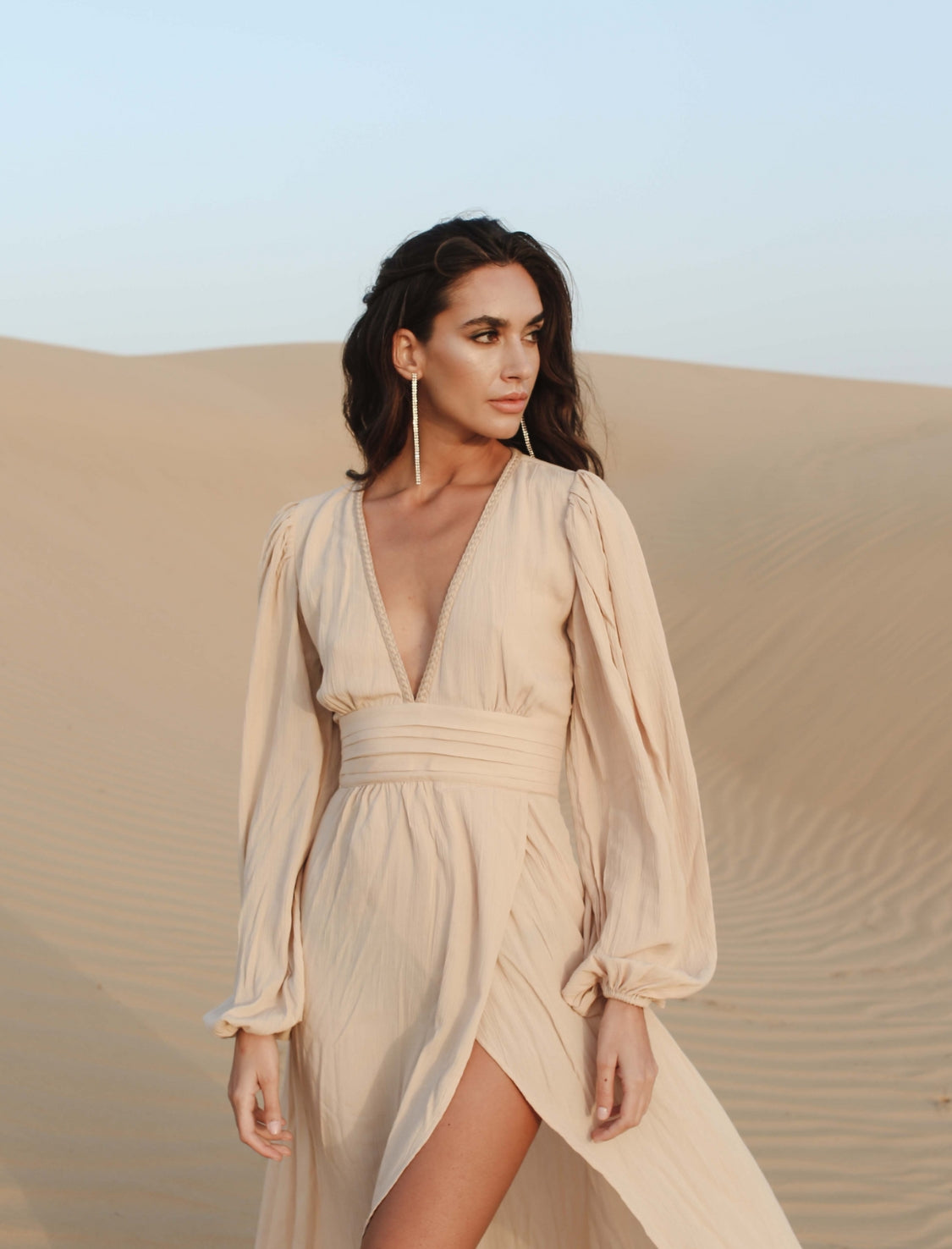 Long dress Elya Nude