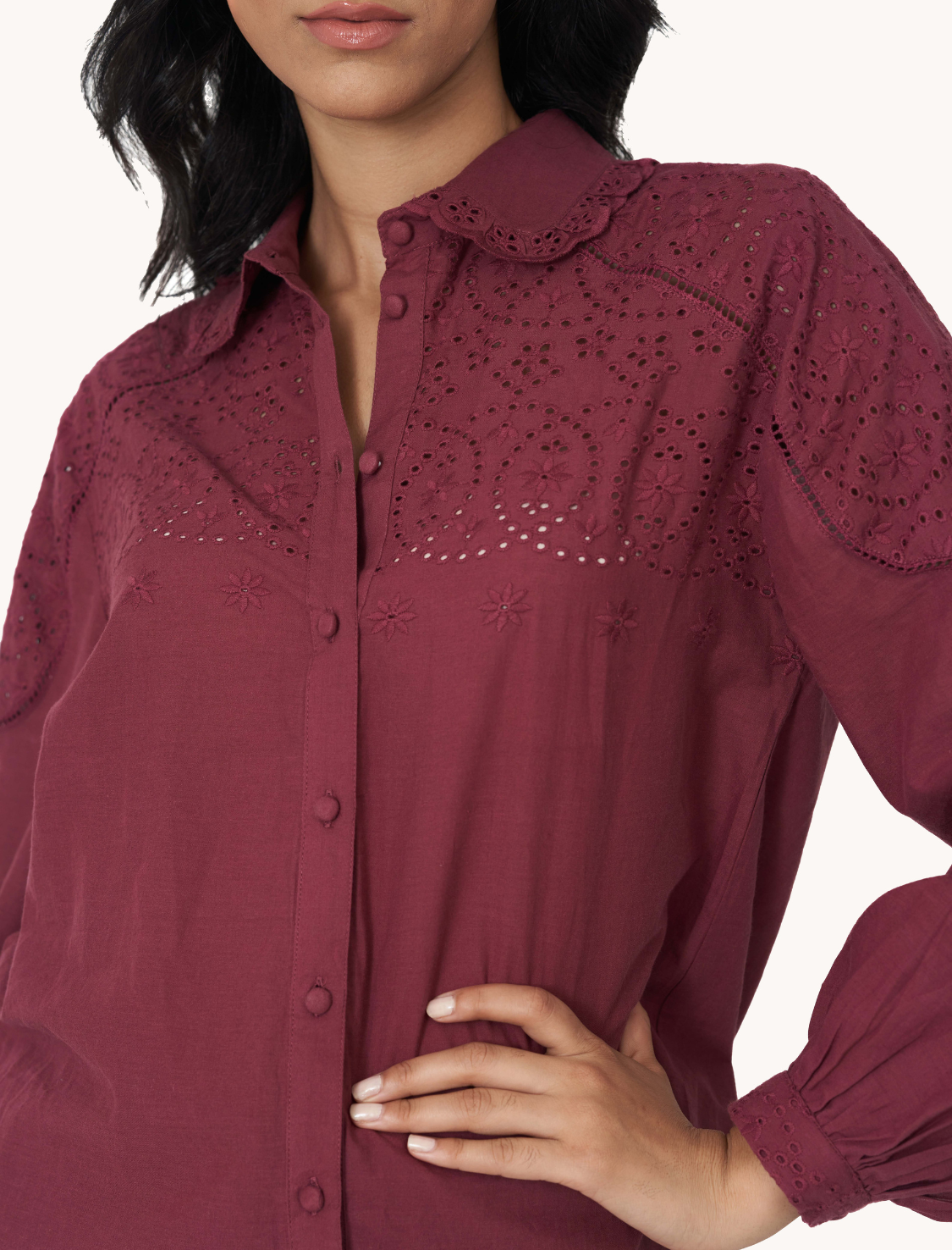 Chemise Chloé Bordeaux