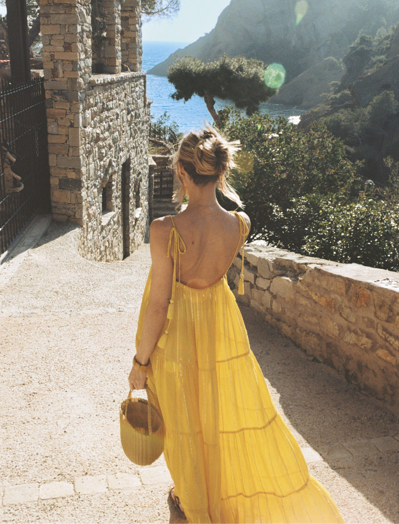 فستان ديزي أصفر