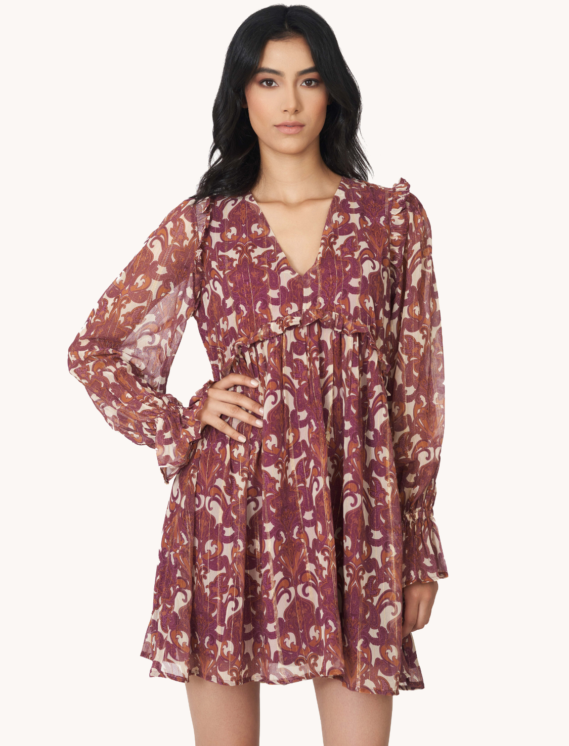 Robe Emma Bordeaux