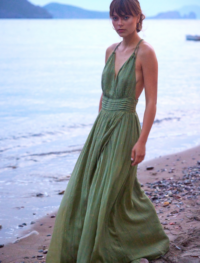 Olympia Green Sage Dress
