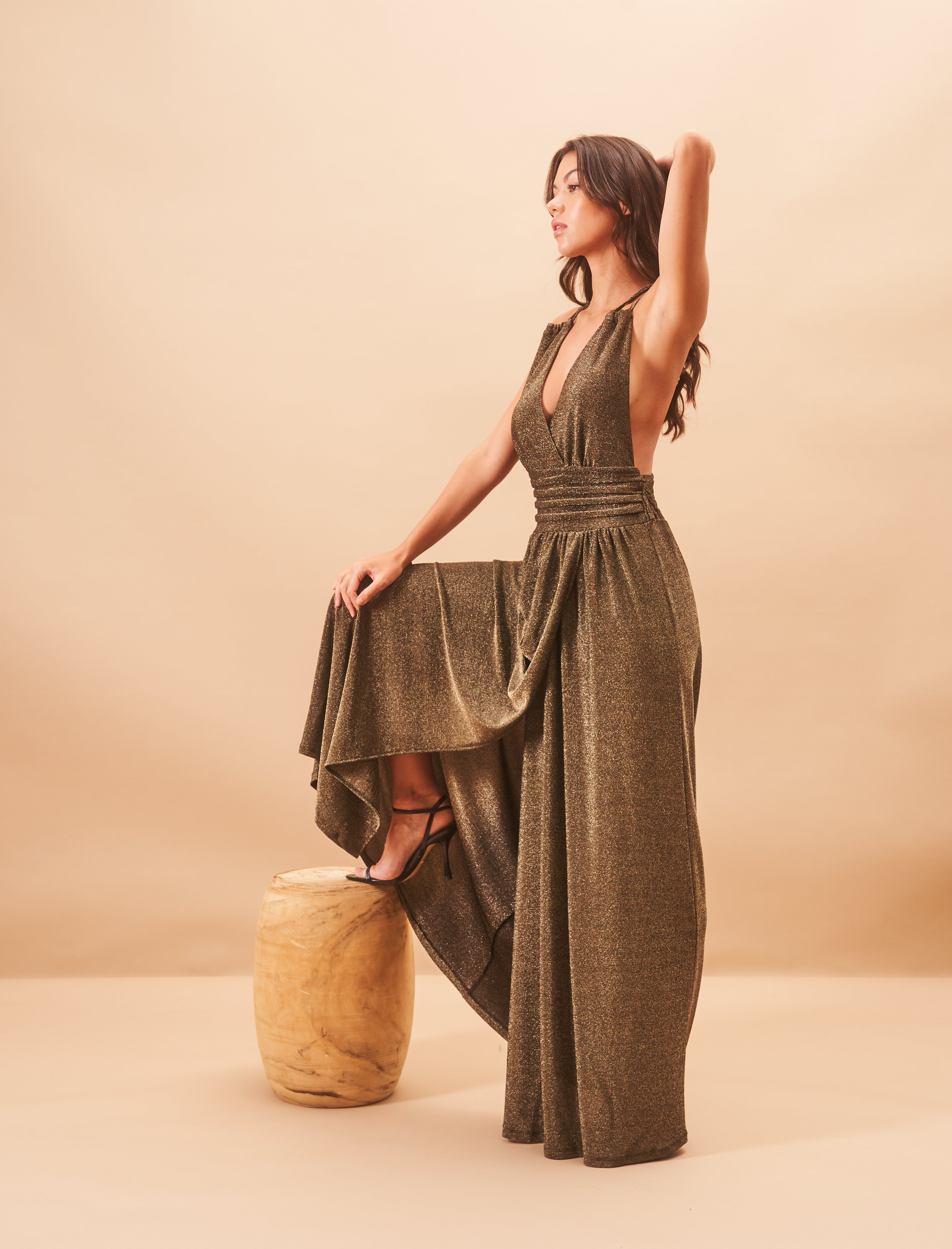 Cassandra bronze dress