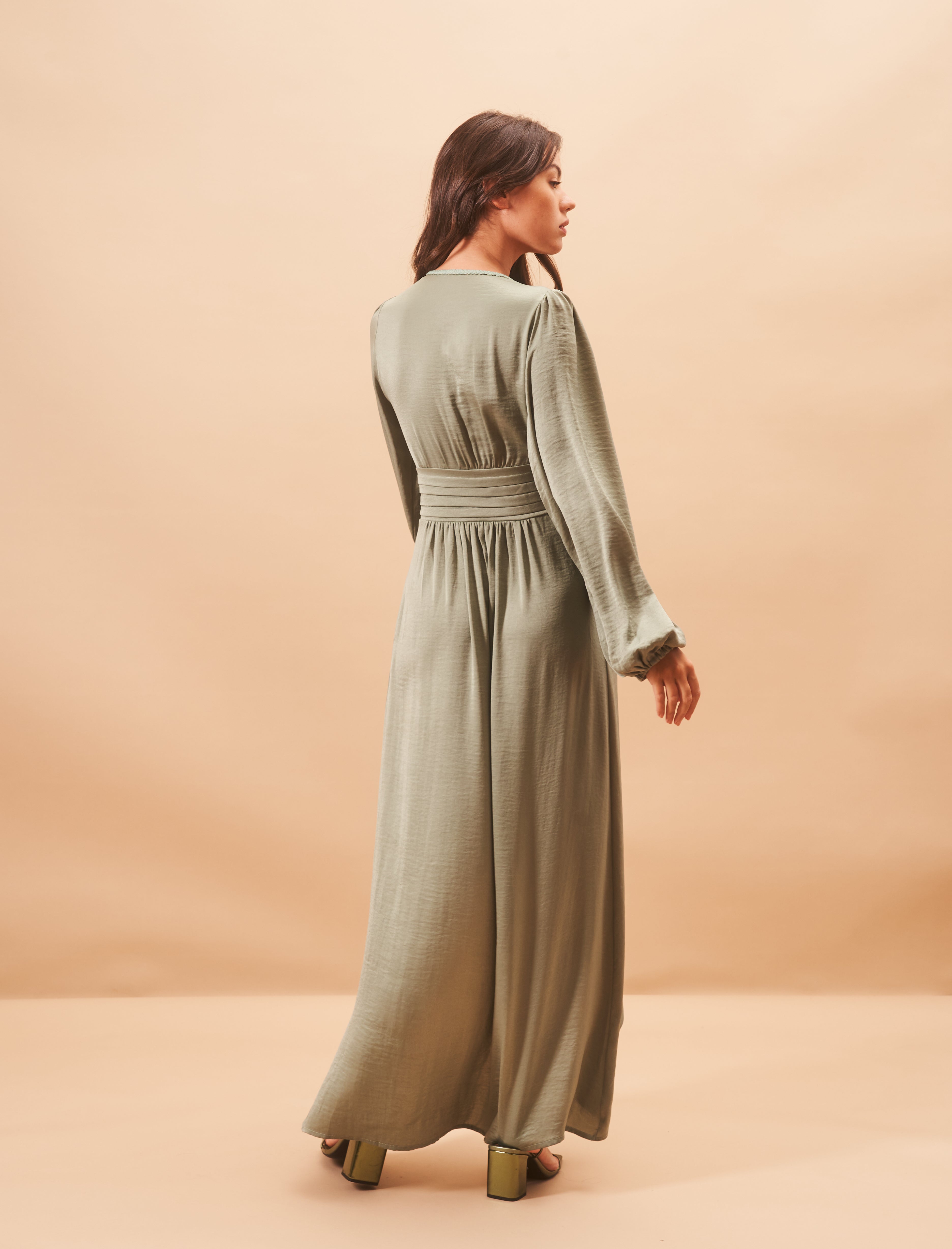 Sage green elya dress