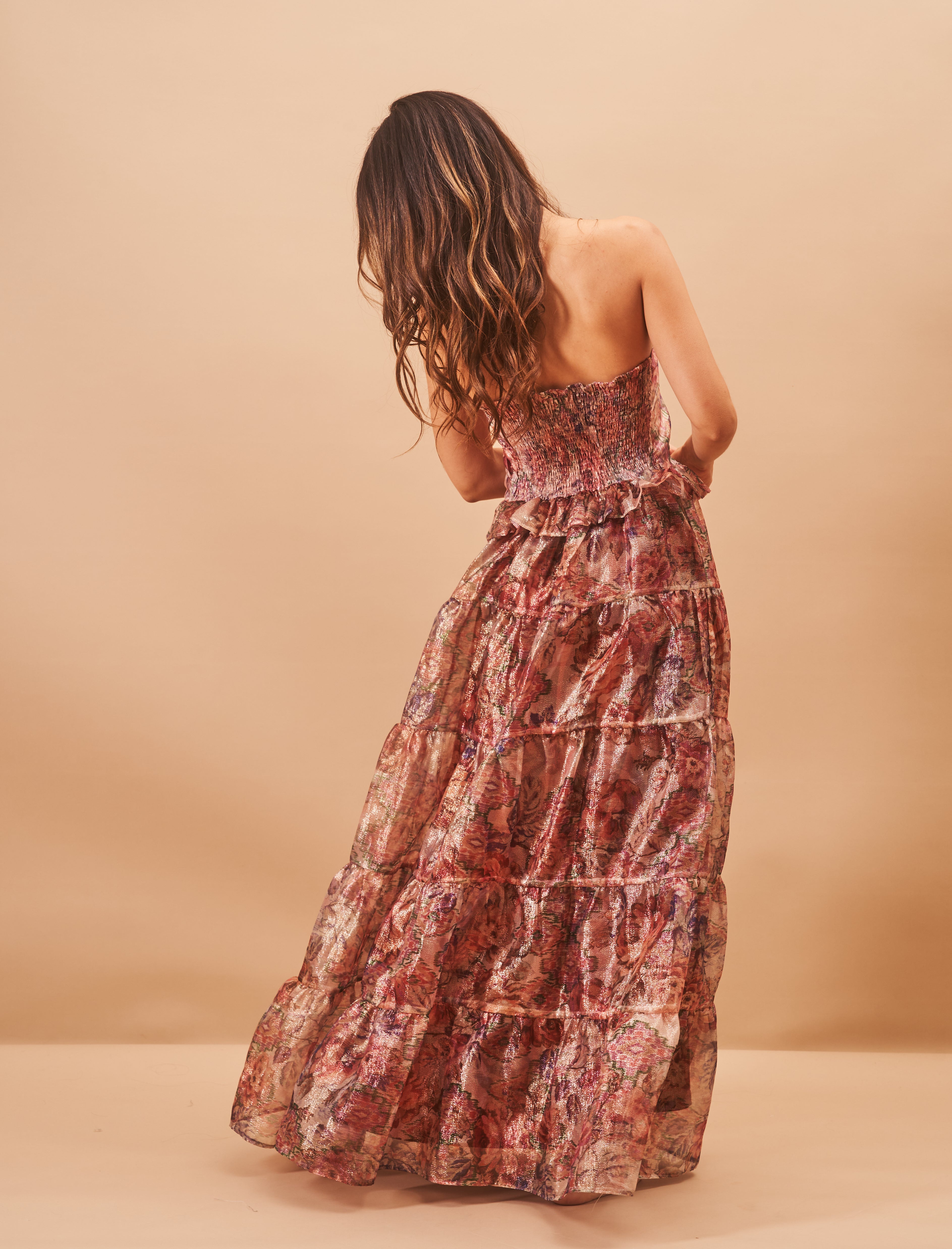 Flora dress printed