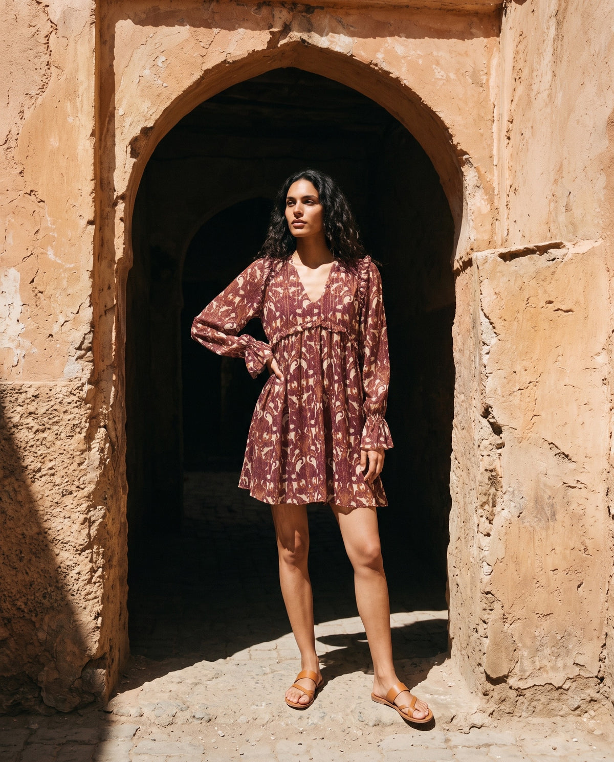 Robe Emma Bordeaux