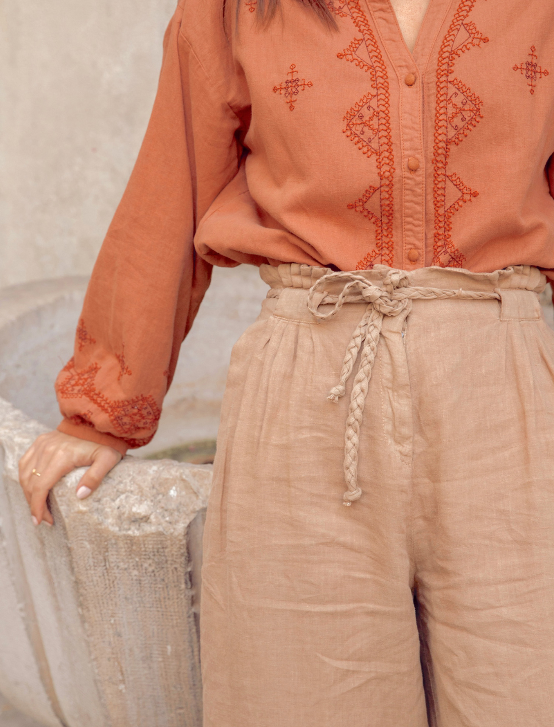 Palazzo Pants Camélia Sand