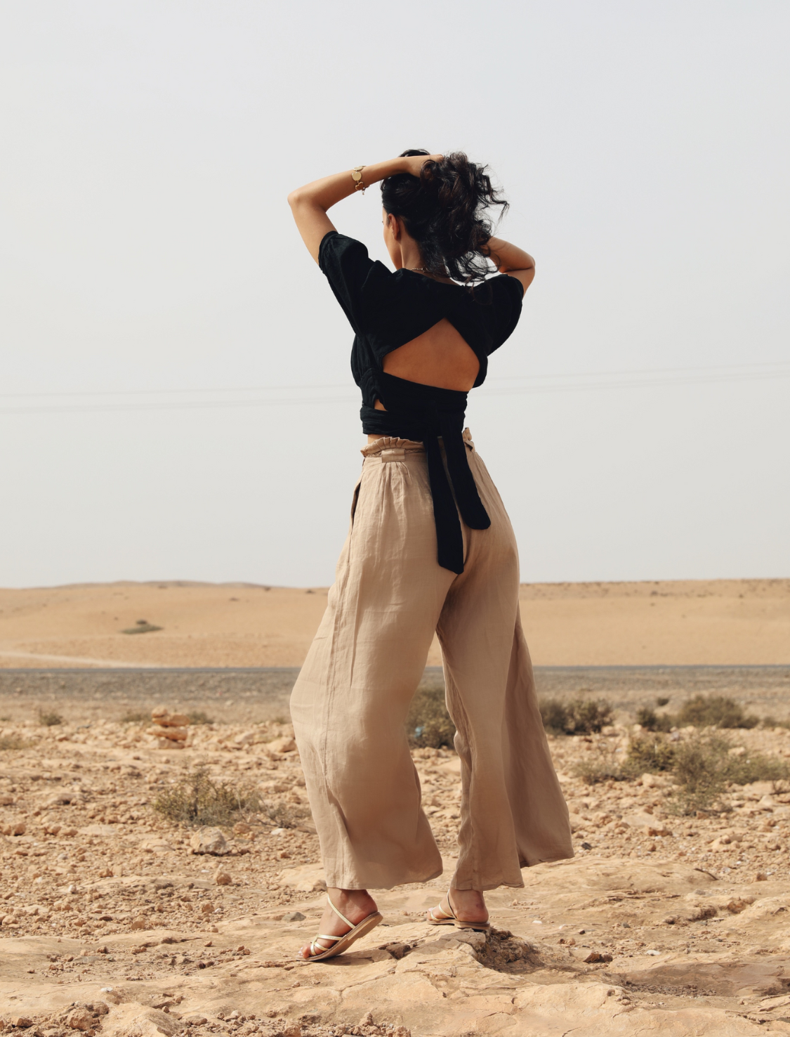 Palazzo Pants Camélia Sand