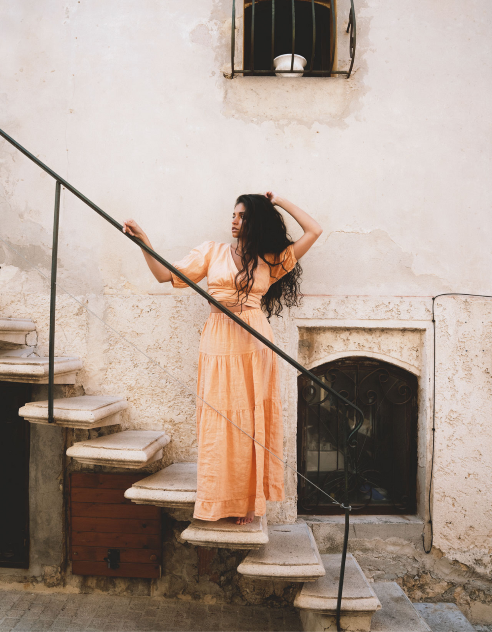 Crop-top Pénélope Apricot